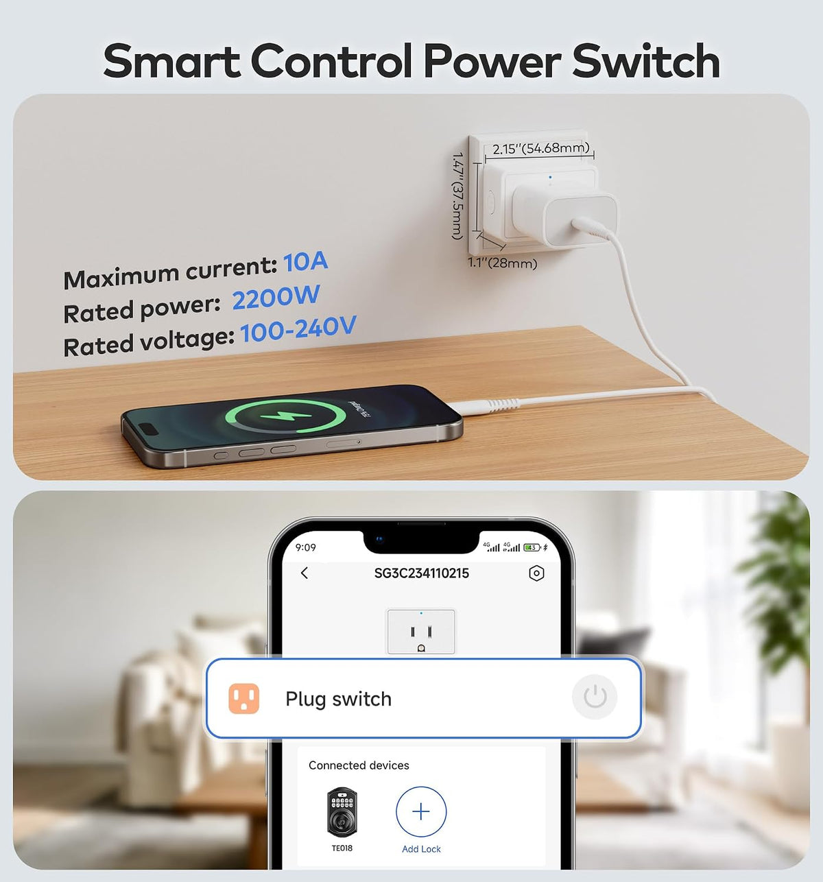 TEEHO G1 Gateway WiFi Bridge for Smart Lock