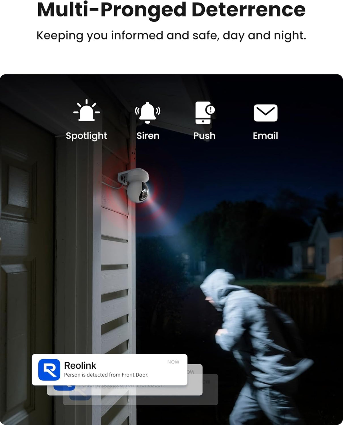 REOLINK E1 Outdoor Pro 4K PTZ Outdoor Security Camera WiFi Plug-in Power