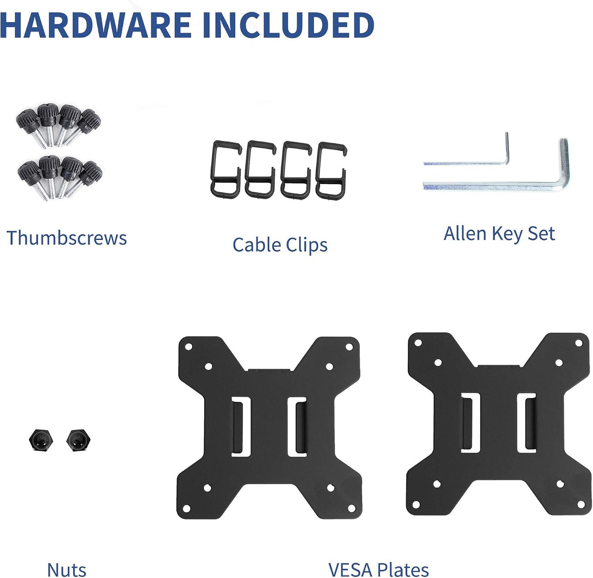 VIVO Black Fully Adjustable Dual Monitor Arm for Desk Mount Stand, Double Monitor Arm for 2 Screens up to 27 inches, PT-SD-AM02A