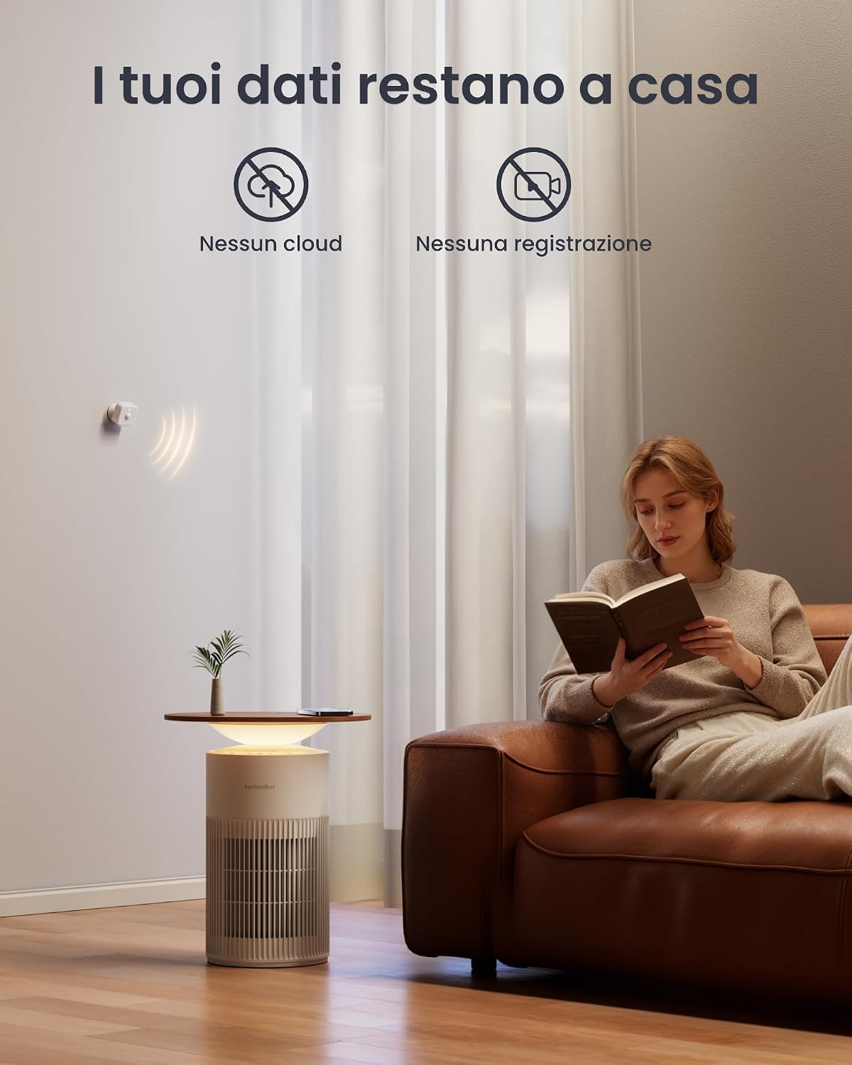 SwitchBot Smart mmWave Radar Motion Sensor, Bluetooth Presence Sensor with Dynamic Detection & Zone Positioning, Compatible with Alexa, HomeKit & Apple Home (Presence Sensor*2)