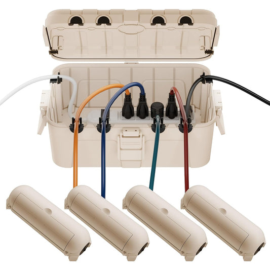 [5 Piece] RESTMO Outdoor Electrical Box Set（1 x Extra Large + 4 x Small）