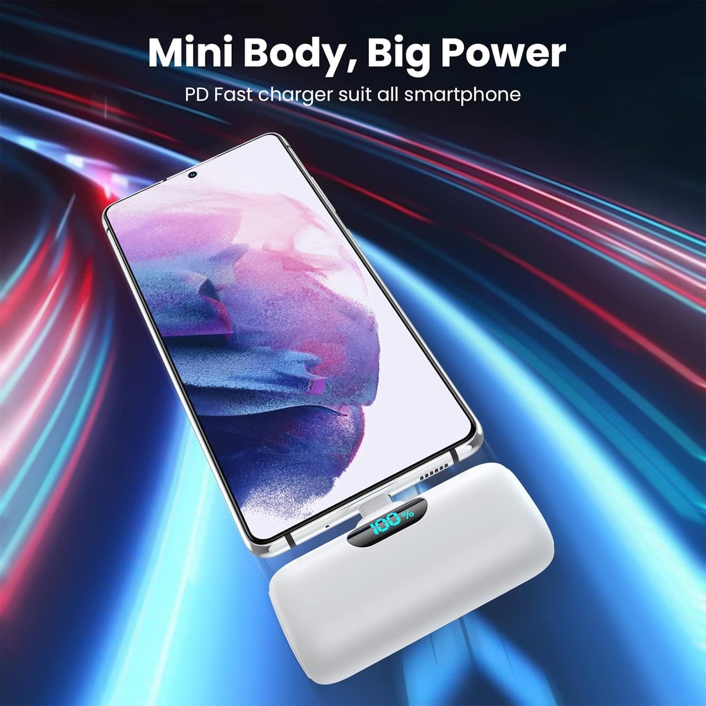 [2-Pack]Portable Charger for iPhone 17/16/15,Mini Power Bank 5000mAh PD USB C Portable Phone Charger,Travel Essential Battery Pack for iPhone 17/17 Air/16/16 pro/15/15 pro Max/Android/Samsung/Moto/LG