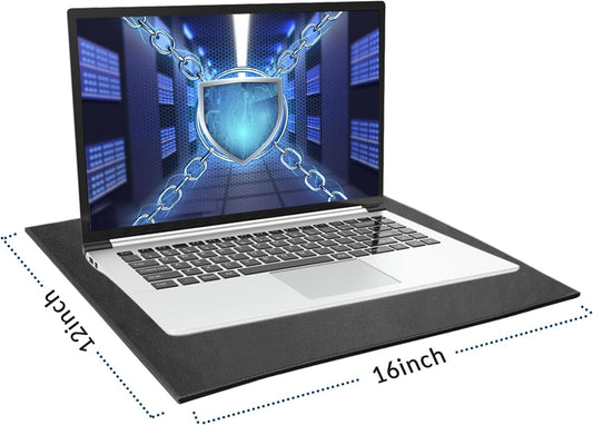 NEWBEAU EMF Protection Laptop Pad, 4-Layer Radiation Shielding Heat Blocker for Laptop, Tablet & Notebook, 12"x16" Portable Protection from EMF & Radiation
