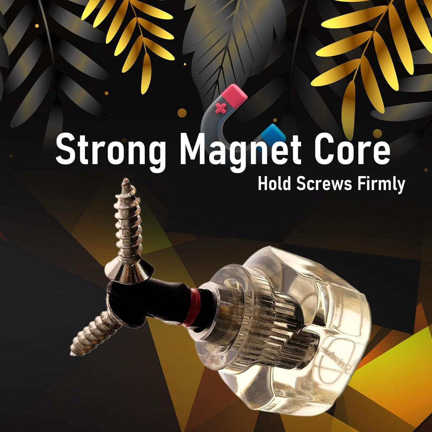 25in1 Short Stubby Mini Screwdriver for Tight Space, Security Torx, Phillips, Flathead and Hex S2 Steel Bits, Cellulose Acetate Fiber Made Handle, Compact EDC