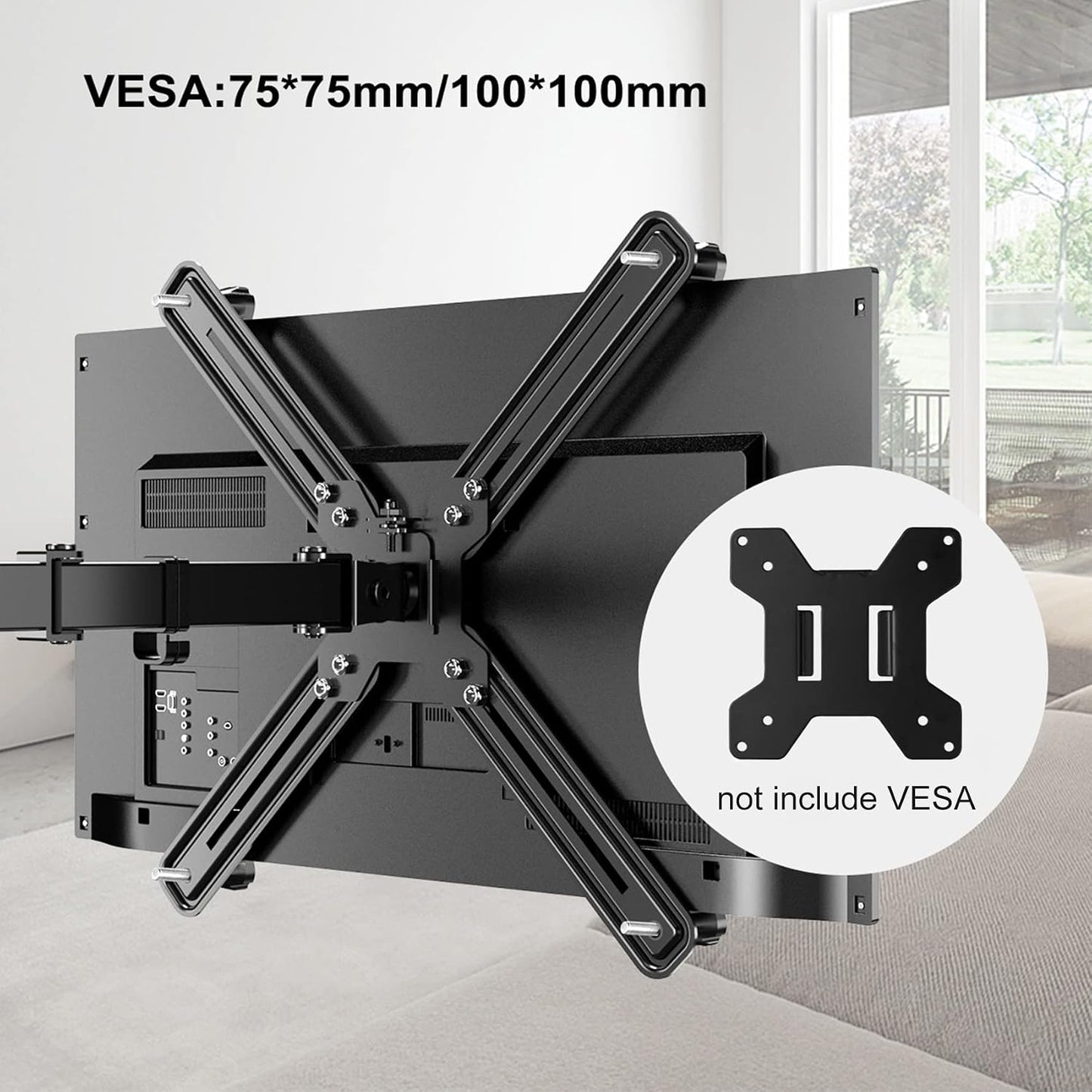 suptek Universal VESA Mount Bracket Adapter Monitor Arm Mounting Kit for Screen 17 to 27 inch