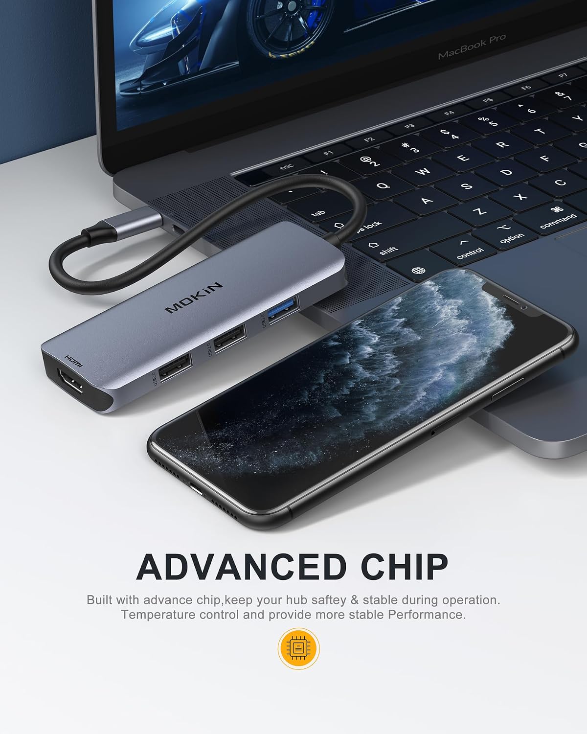 MOKiN USB C Docking Station Dual Monitor 2 HDMI for Dell/Lenovo/HP Laptop