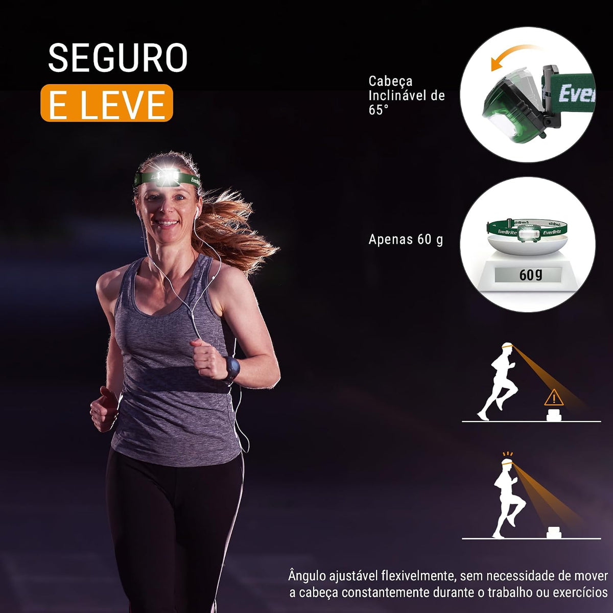 EverBrite Headlamp, 5 Pack LED Head Lamp for Kids & Adults, Red Light | Batteries Included, 300 Lumens, White Red & Green Light Modes, Memory Function, Adjustable Beam, Camping, Hiking, Emergency