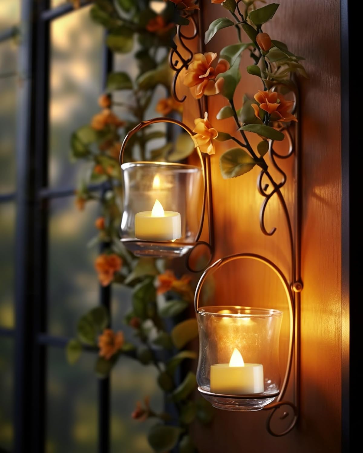 Homemory 12-Pack Remote Flameless LED Battery Tea Light Candles, 400+Hrs | 2/4/6/8H Timer Flickering Tealight Votives for Halloween Pumpkins, Christmas Decor, Weddings and Home Ambiance