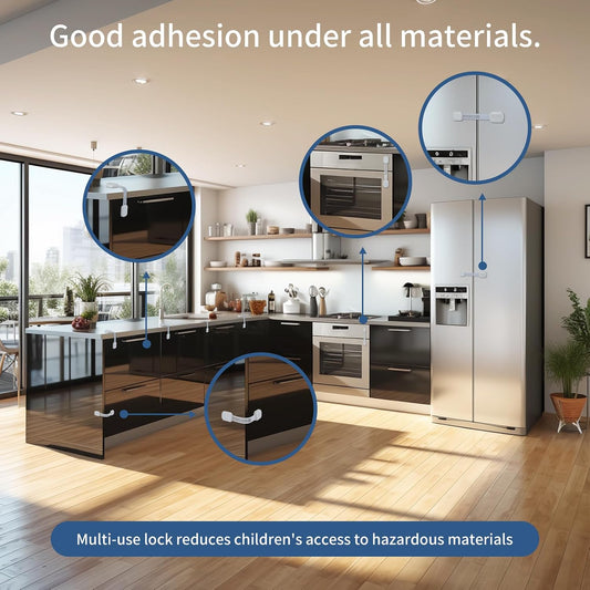 12-Pack Child Safety Cabinet Locks