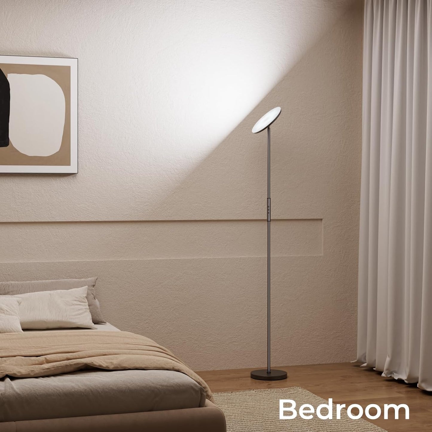 Floor Lamp, RGBWW Smart Standing Lamps for Living Room, App & Voice Control