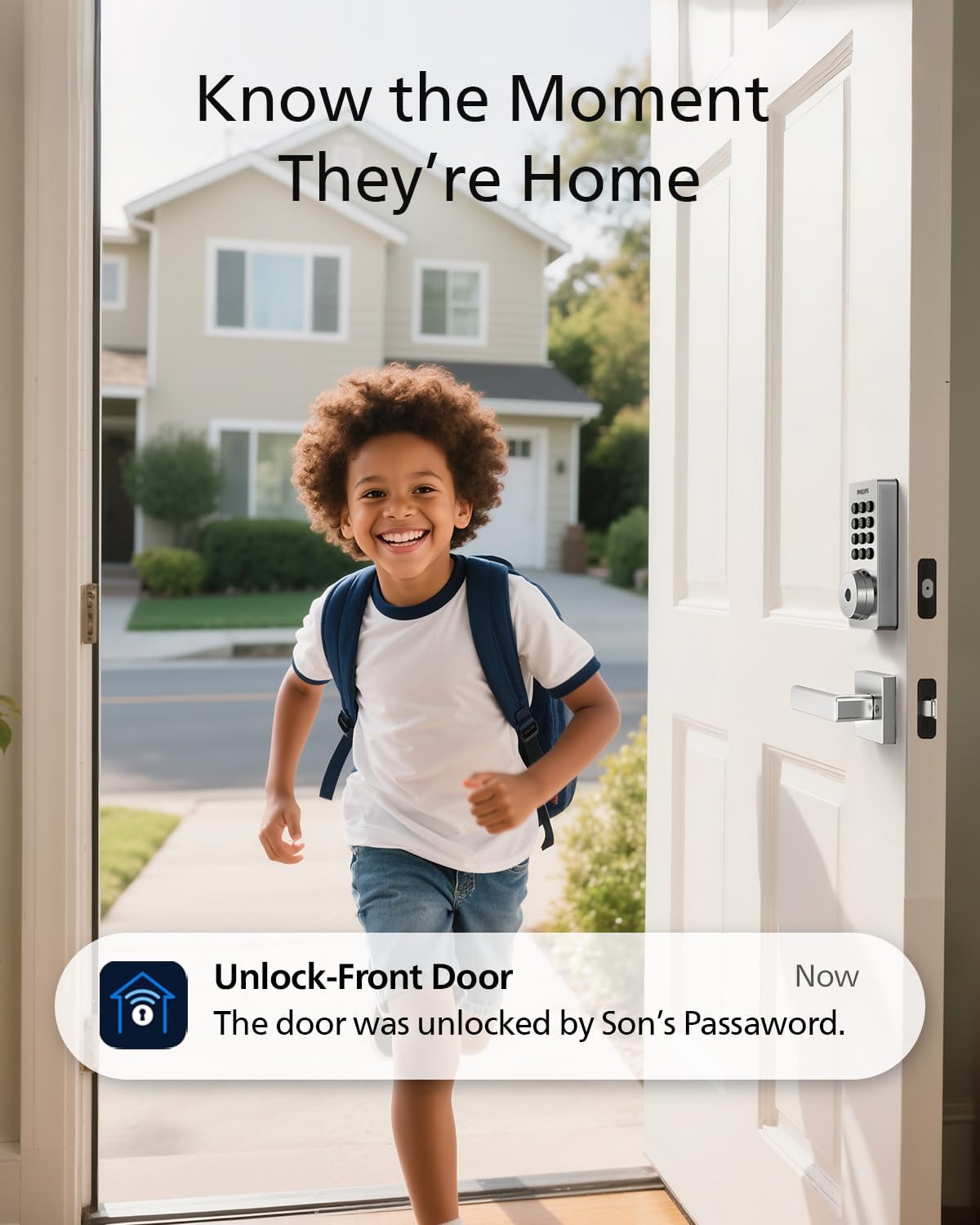 Philips Wi-Fi Door Lock, WiFi Smart Lock Keyless Entry Deadbolt for Front Door, Remote Control, Built-in WiFi, APP Fingerprint Passcode Unlock, Auto Locking | Remote Control, Built-in WiFi, APP Fingerprint Voice Unlock, Auto Locking