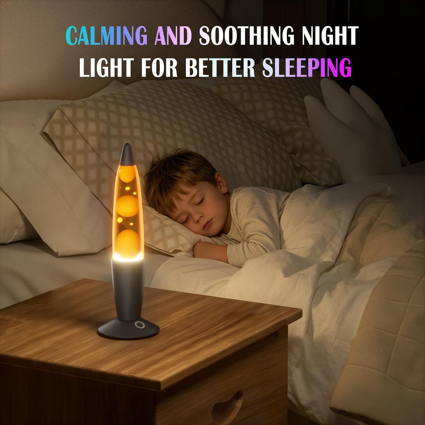 Wankeer 17 Color Changing Liquid Motion Lamp, 13.5 Inch RGB LED Night Light with Remote & Timer for Kids Adults, Ambient Mood Light Table Lamp for Relaxing & Bedroom, Living Room, Office, Home Docor