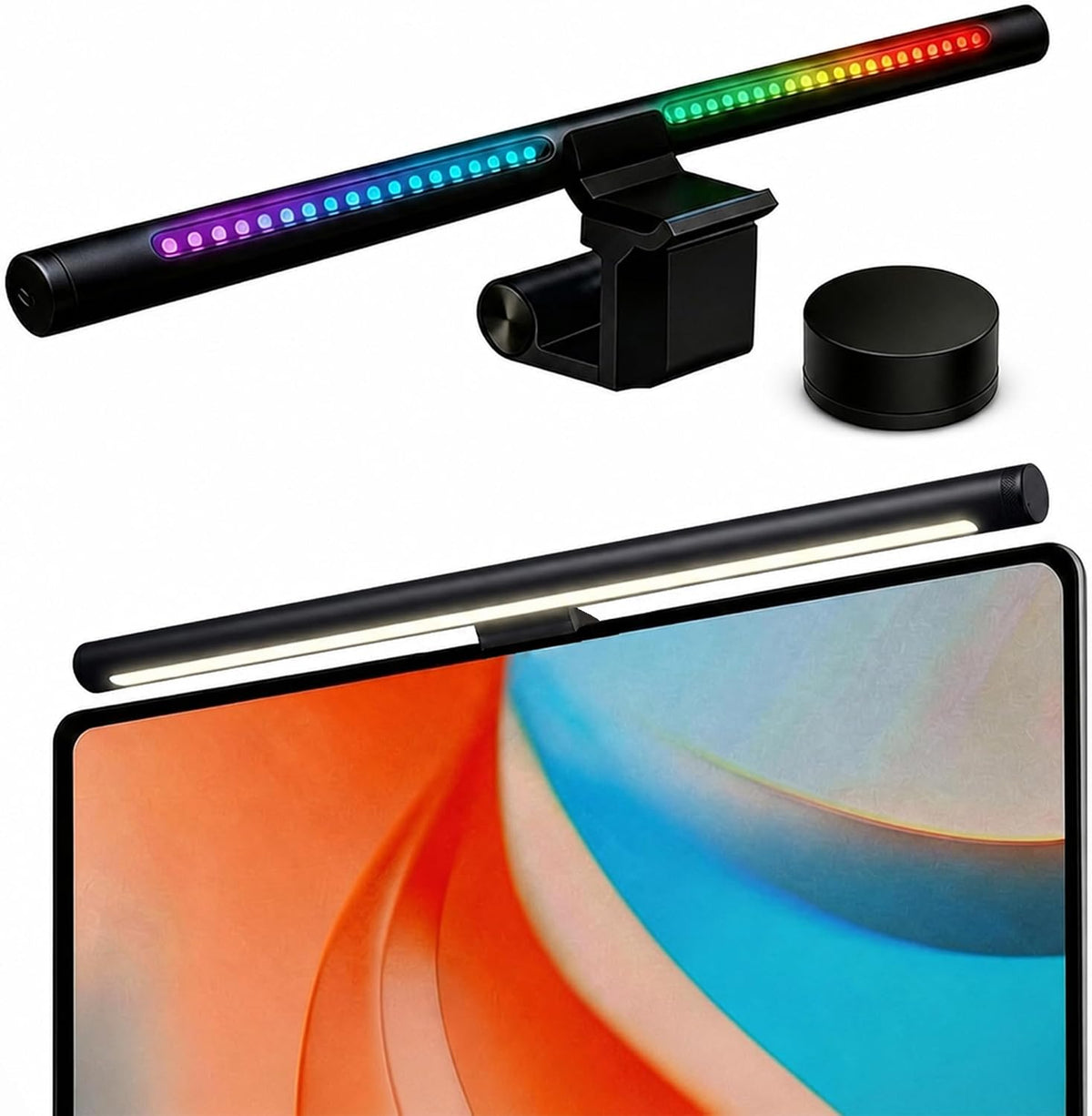 YEELIGHT Monitor Light Bar RGB Backlight, Ra98 Computer Lamp Works with Matter & Alexa for Home Office Gaming, 350LM Dimmable No Glare Eye-Care LED Screen Bar, USB Desk Lamp Stepless Dimming