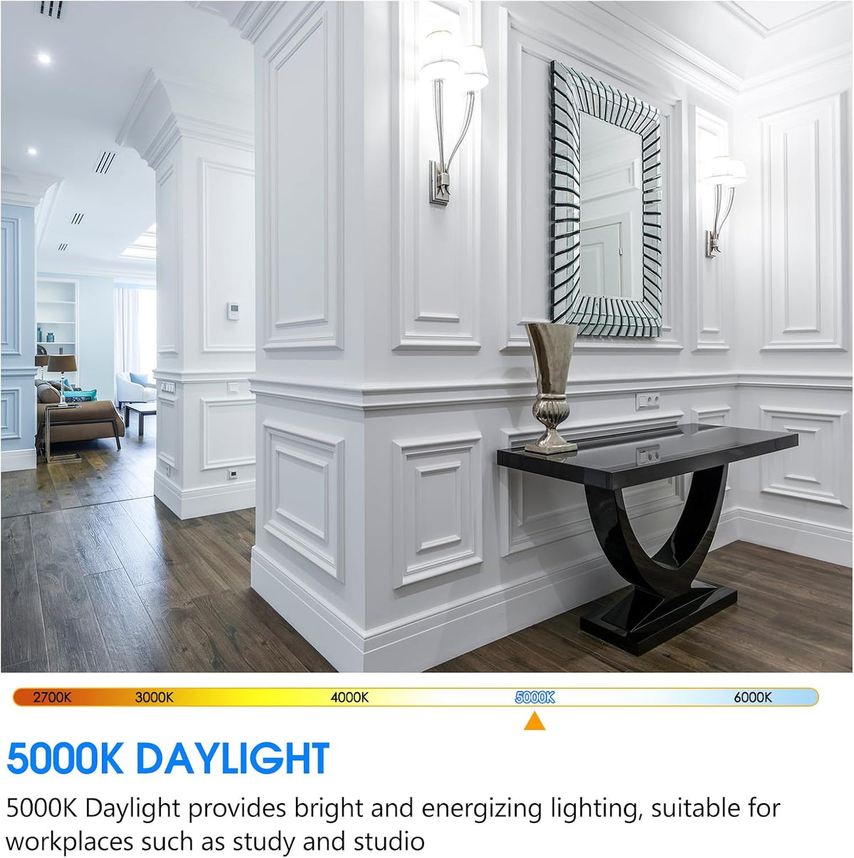 E ENERGETIC LIGHTING 4 Pack Dimmable A21 LED Bulb, 150 Watt Equivalent, Daylight 5000K, 2600LM Super Bright Light Bulbs, E26 Standard Base, Damp Rated, UL Listed