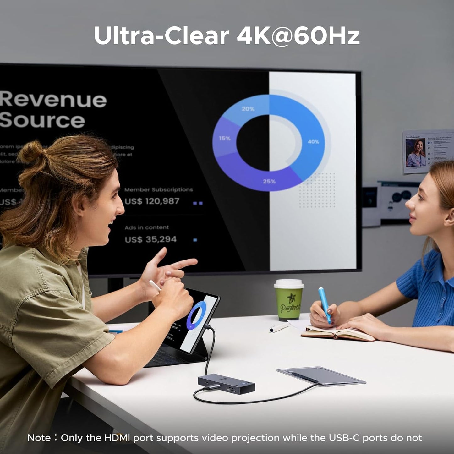 UGREEN Revodok Pro USB C Hub for Laptop 8 in 1 MacBook 4K 60Hz HDMI | 10Gbps USB-C/A data, SD/TF reader, 100W PD, supports MacBook Neo/Pro/Air, XPS, Thinkpad