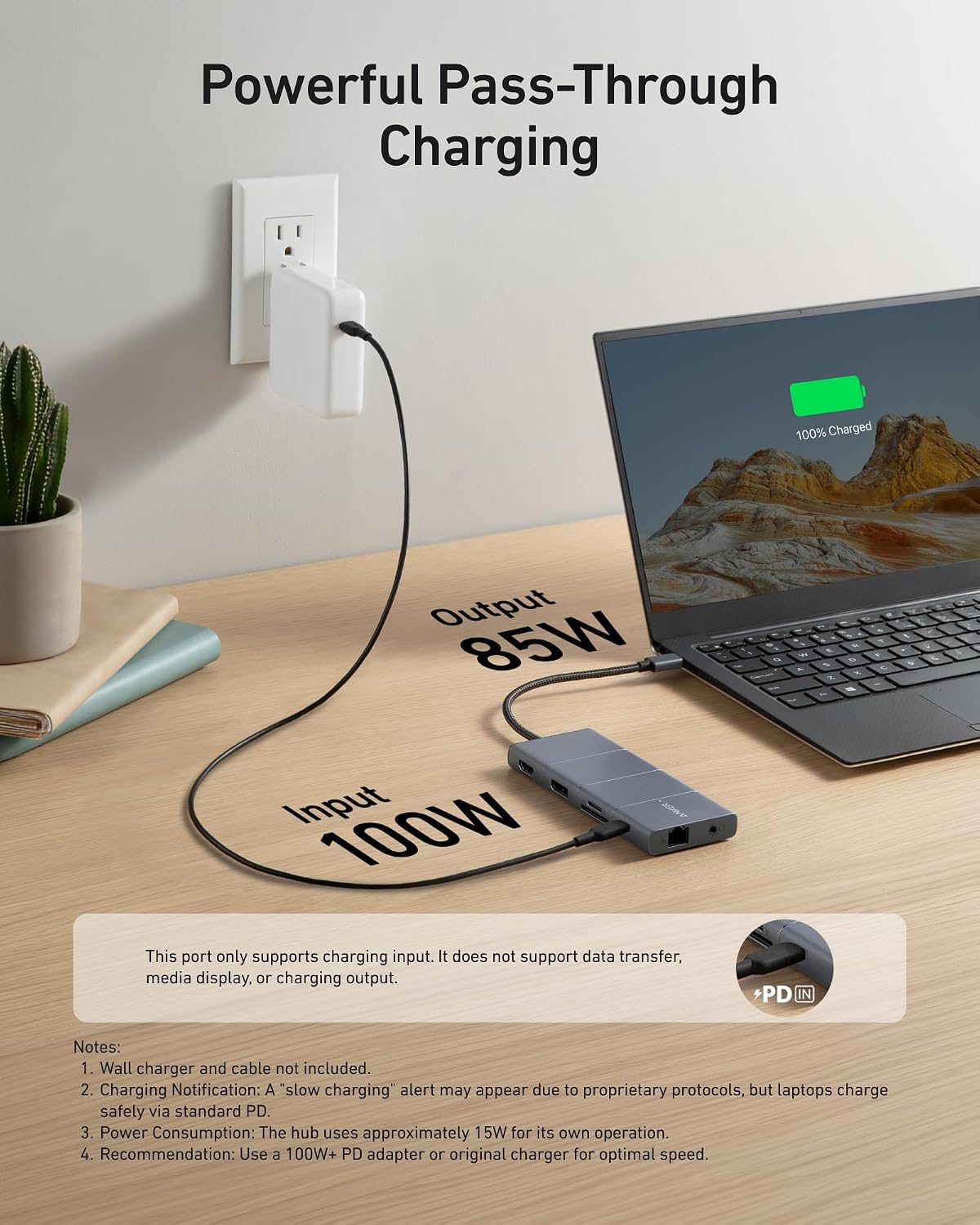 Anker USB C Hub, 11-in-1 Docking Station Dual Monitor, 10 Gbps USB-C and USB-A Data Ports, 4K HDMI and DisplayPort, 85W Power Delivery, 2 Data Ports, Ethernet, for XPS