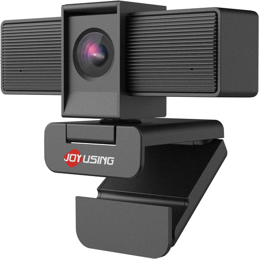 JOYUSING Flip600S 4K Webcam for PC, Ultra HD Webcam with tripod, PDAF Autofocus, Noise-Cancelling Mics, 79° FOV, Auto Light Correction, Privacy Cover, for Conference, Streaming, Zoom/Teams/Google Meet