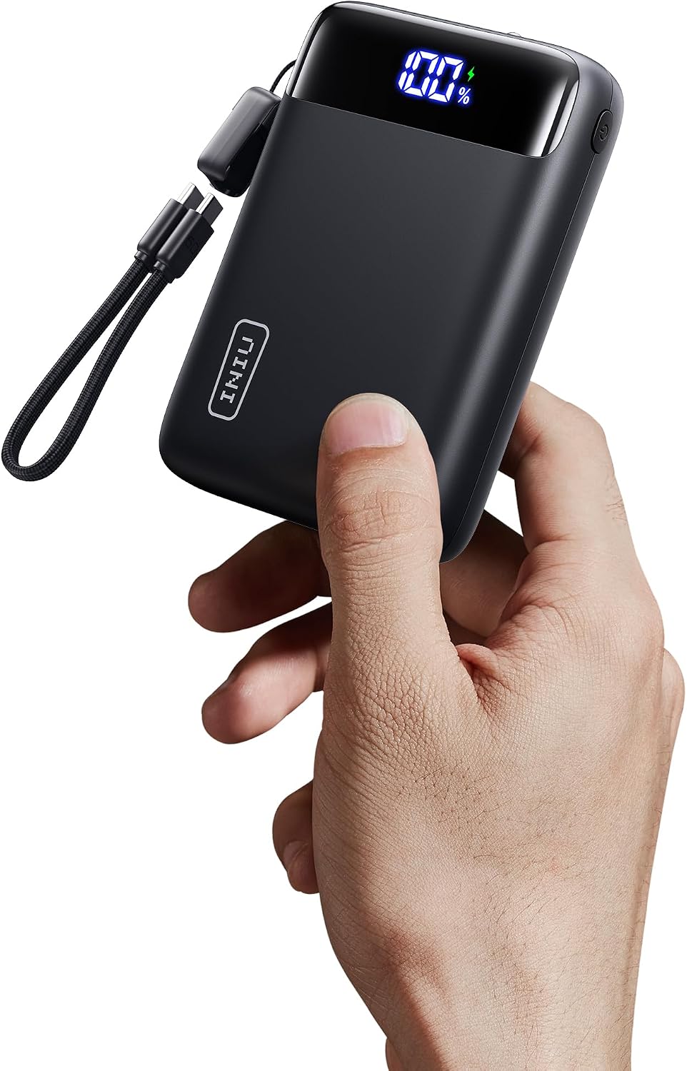 INIU Portable Charger, Smallest 20000mAh 22.5W Fast Charging Power Bank | USB-C Cable, Flight-Safe, Travel Essentials, Flashlight, Battery Pack for iPhone 17 Samsung Xiaomi Google, Mini Size