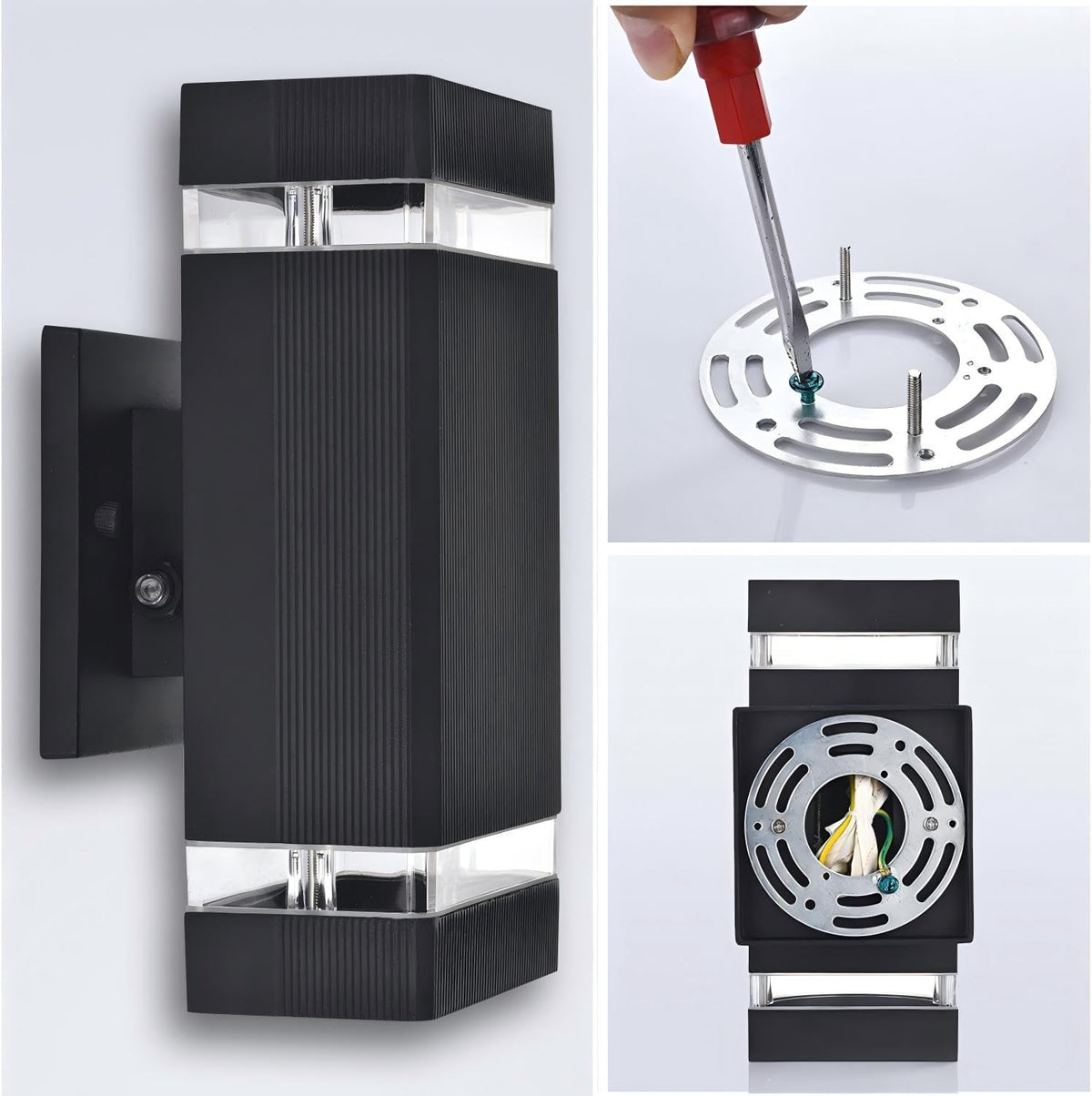 rosykite Motion Sensor Outdoor Wall Lights, Dusk to Dawn Up Down LED