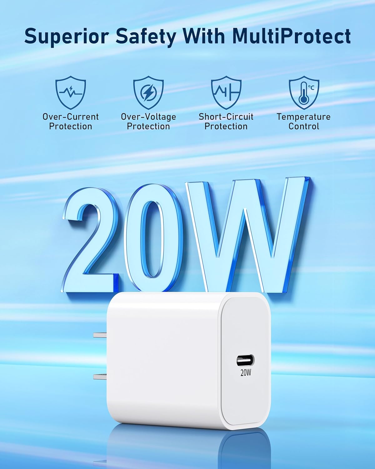 Upgraded 2-in-1 for Apple Watch Charger 6FT + iPhone 17 16 15 Fast Charger | USB-C iWatch Magnetic Charging Cable with 20W Wall Charger Block for iWatch Ultra3/SE3/11/10/9/8/7/6/5/4/3/2, iPhone 17/16/15