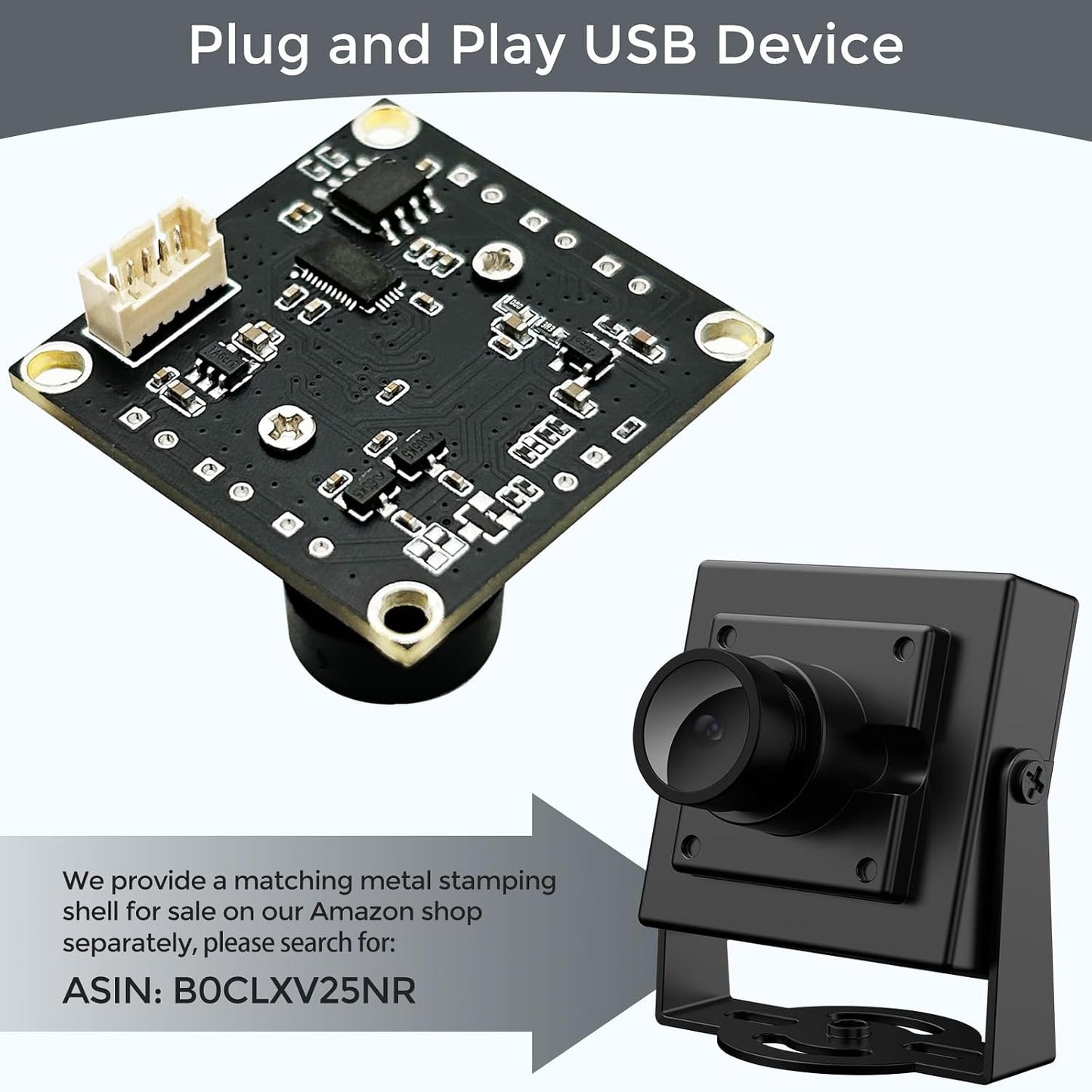 1080P USB2.0 UVC Camera, 130° Wide Angle Camera, Plug & Play for PC, Raspberry Pi, Jetson Nano and SBCs. Support Windows, Linux, Android and Mac OS.