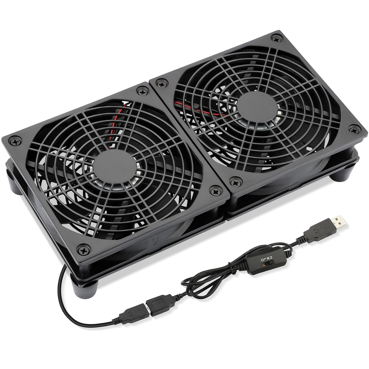 USB 120mm Computer Cooling Fan 5v 3 Speed Controller | Electronics Cooling Pad for Router Xbox PlayStation Receiver DVR T-Mobile 5G Home Internet Gateway Modem Mini PC