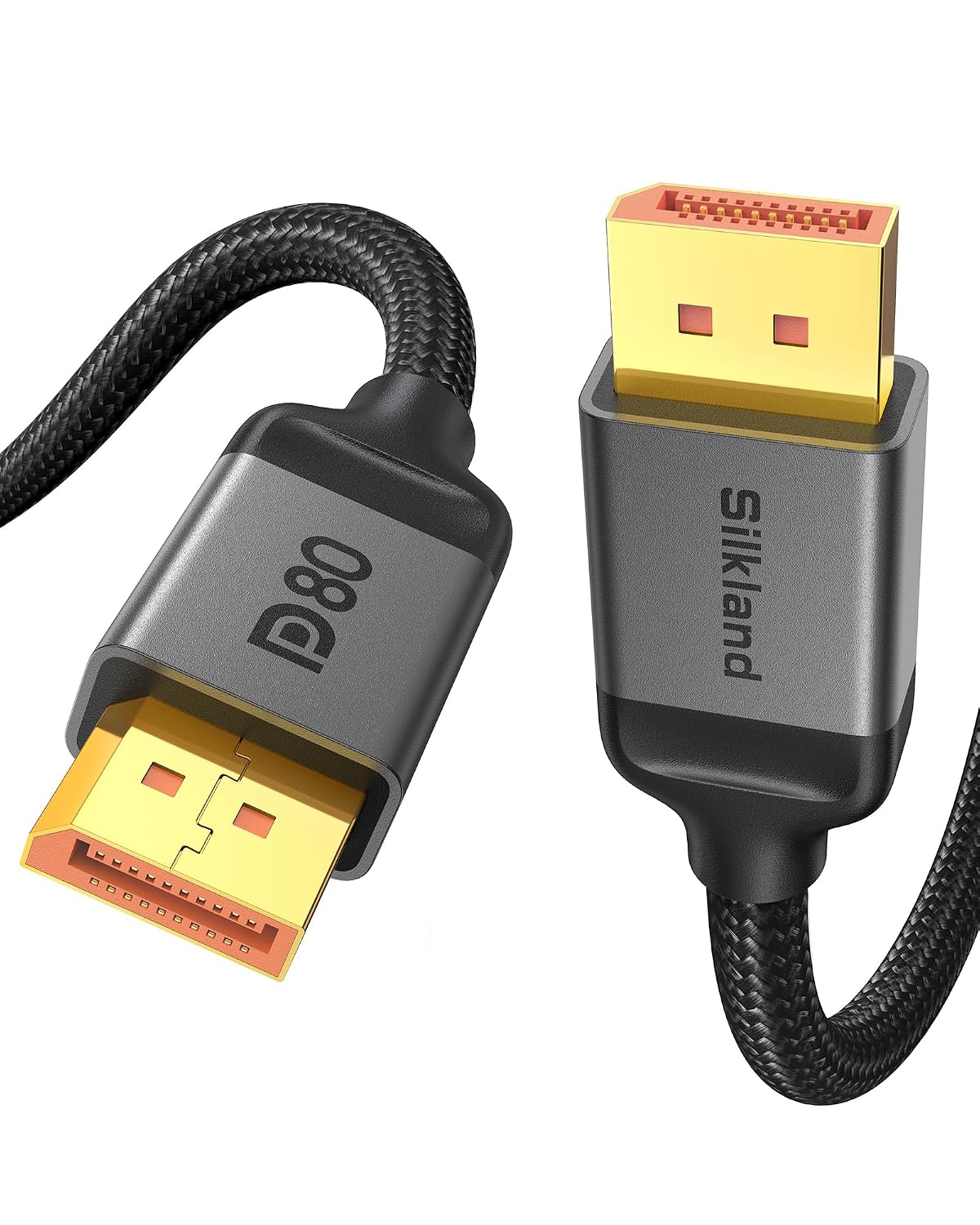 Silkland 80Gbps DisplayPort Cable 2.1 16.5FT/5M, DP80 HDR Gaming Cord