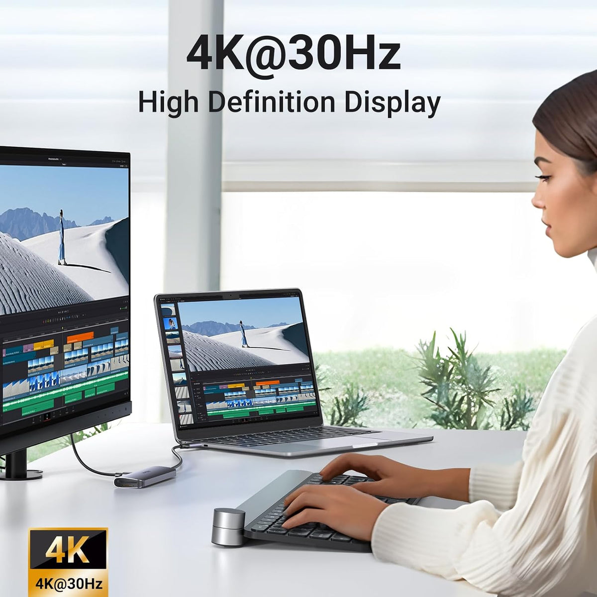 UGREEN Revodok USB C Hub 6 in 1 USB C Dongle 4K HDMI