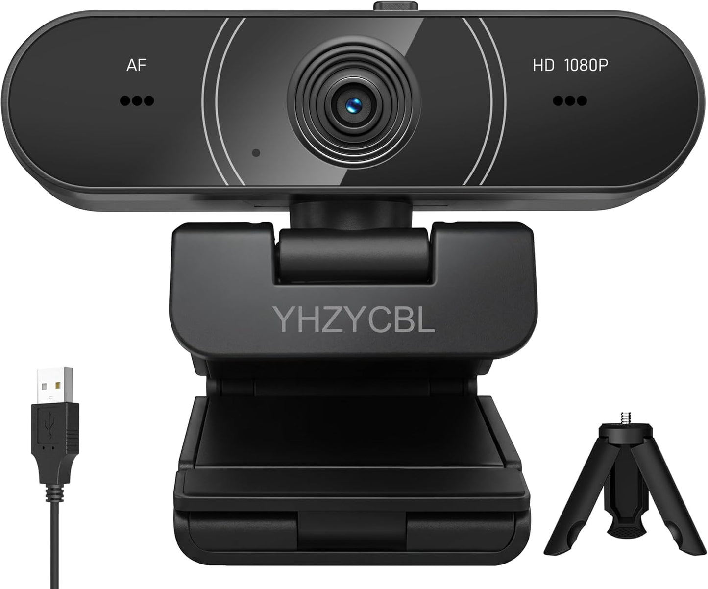 1080p webcam for pc with microphone, Auto Focus, with Privacy Cover