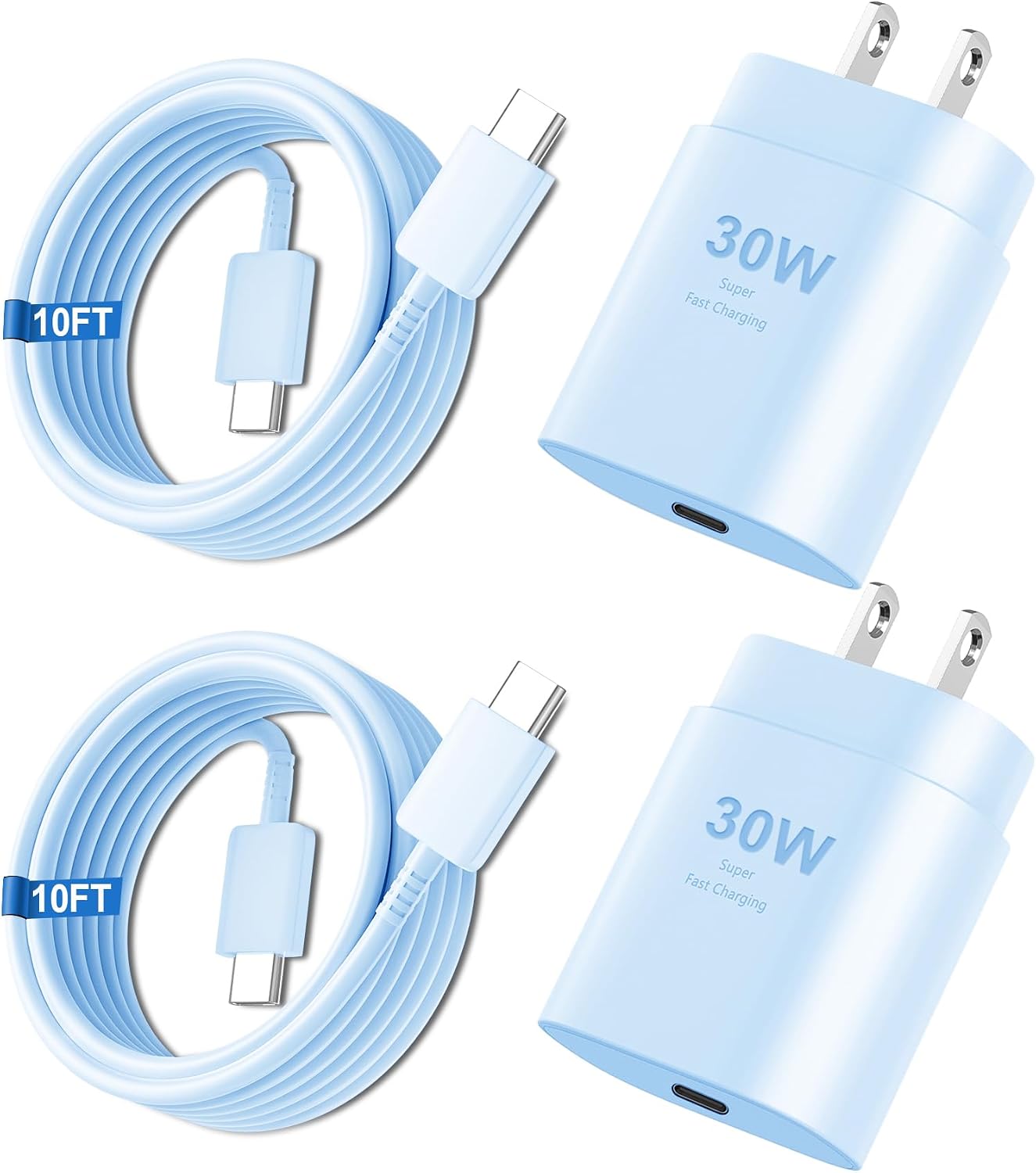 iPhone 16 15 17 Pro Max Charger 30W Type C Chargers USB C Fast Charger Block iPhone 16 Chargers Fast Charging with 10FT C Charging Cable for iPhone 17/17 Pro Max/16/16 Pro Max/15/15 Pro/iPad/Samsung