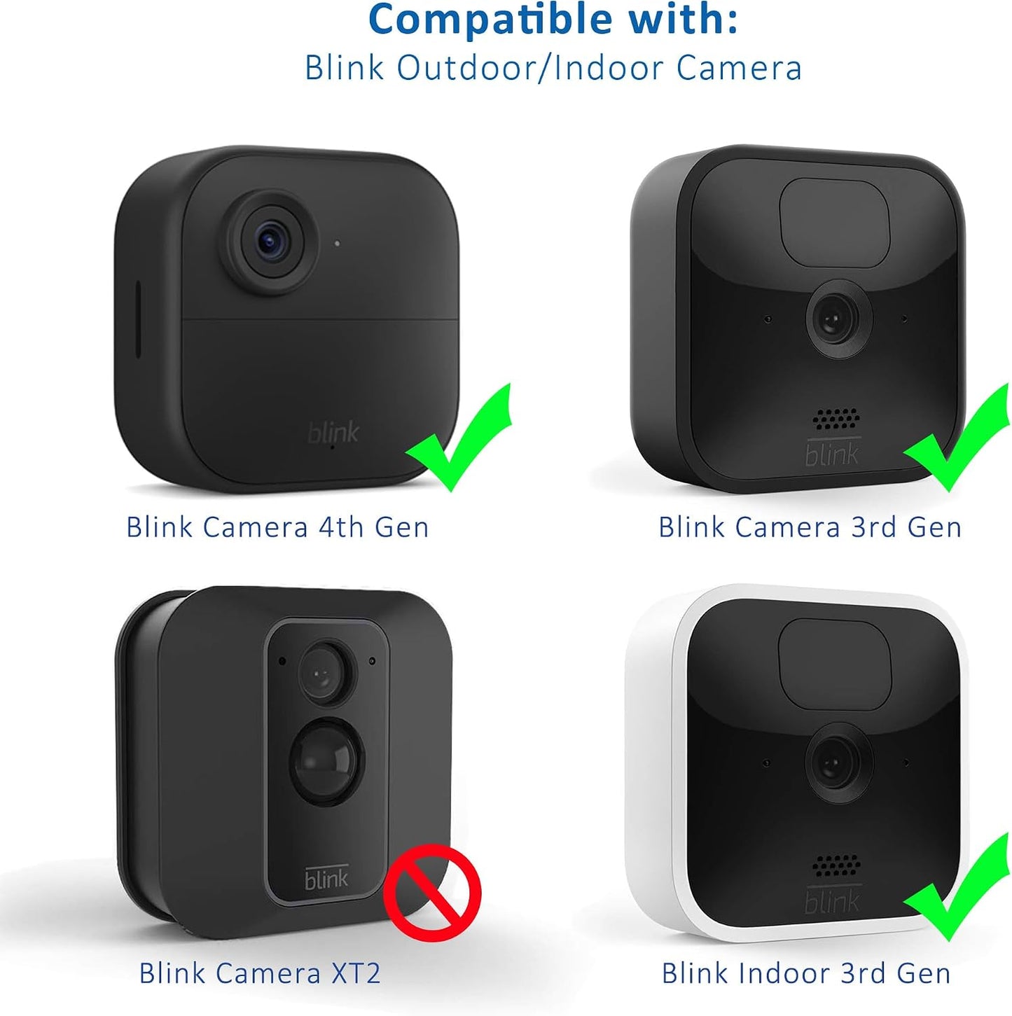 5PACK Blink Outdoor Camera Mount Bracket with Sync Module Core/XR Outlet Mount for Blink Outdoor 4th/3rd Camera (Camera Not Include)
