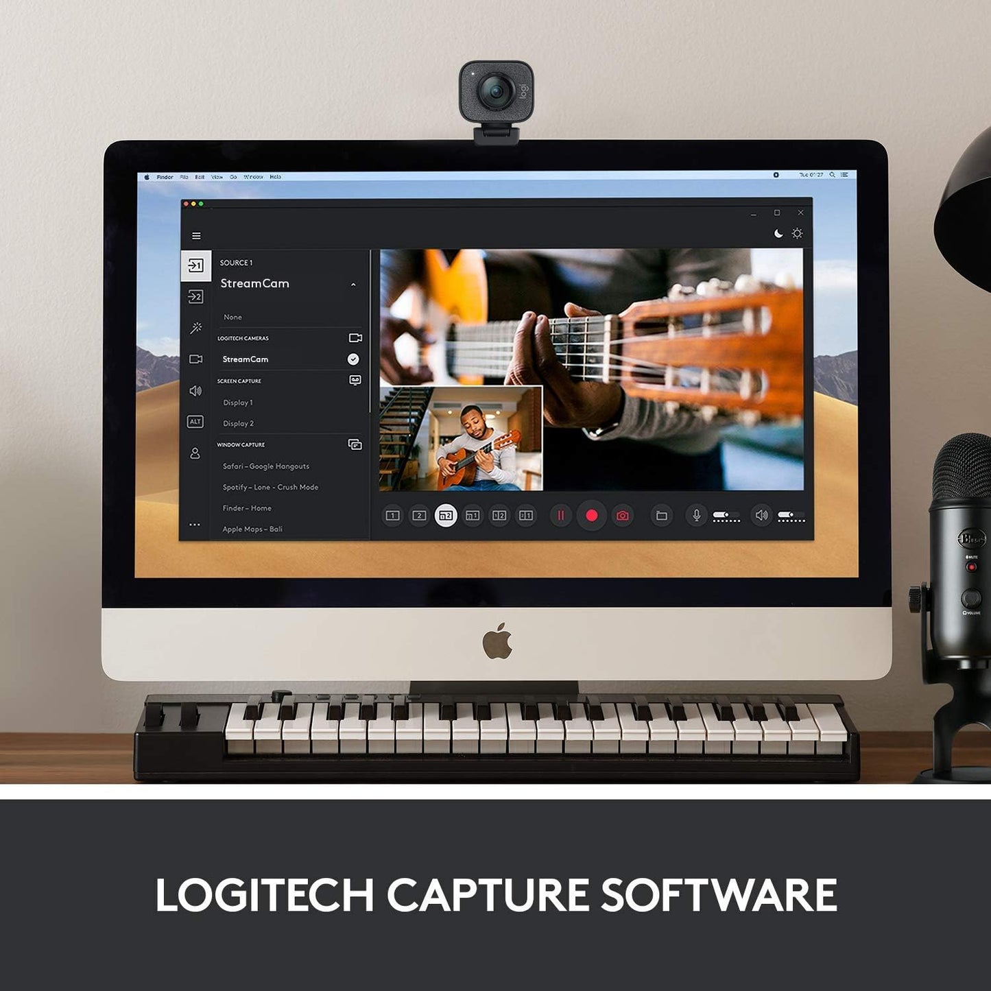 Logitech 2022 StreamCam 1080P HD 60fps Streaming Webcam Full HD Camera with USB-C & Integrated Microphone for Live Streaming and Content Creation - Graphite - 960-001280 (Renewed)