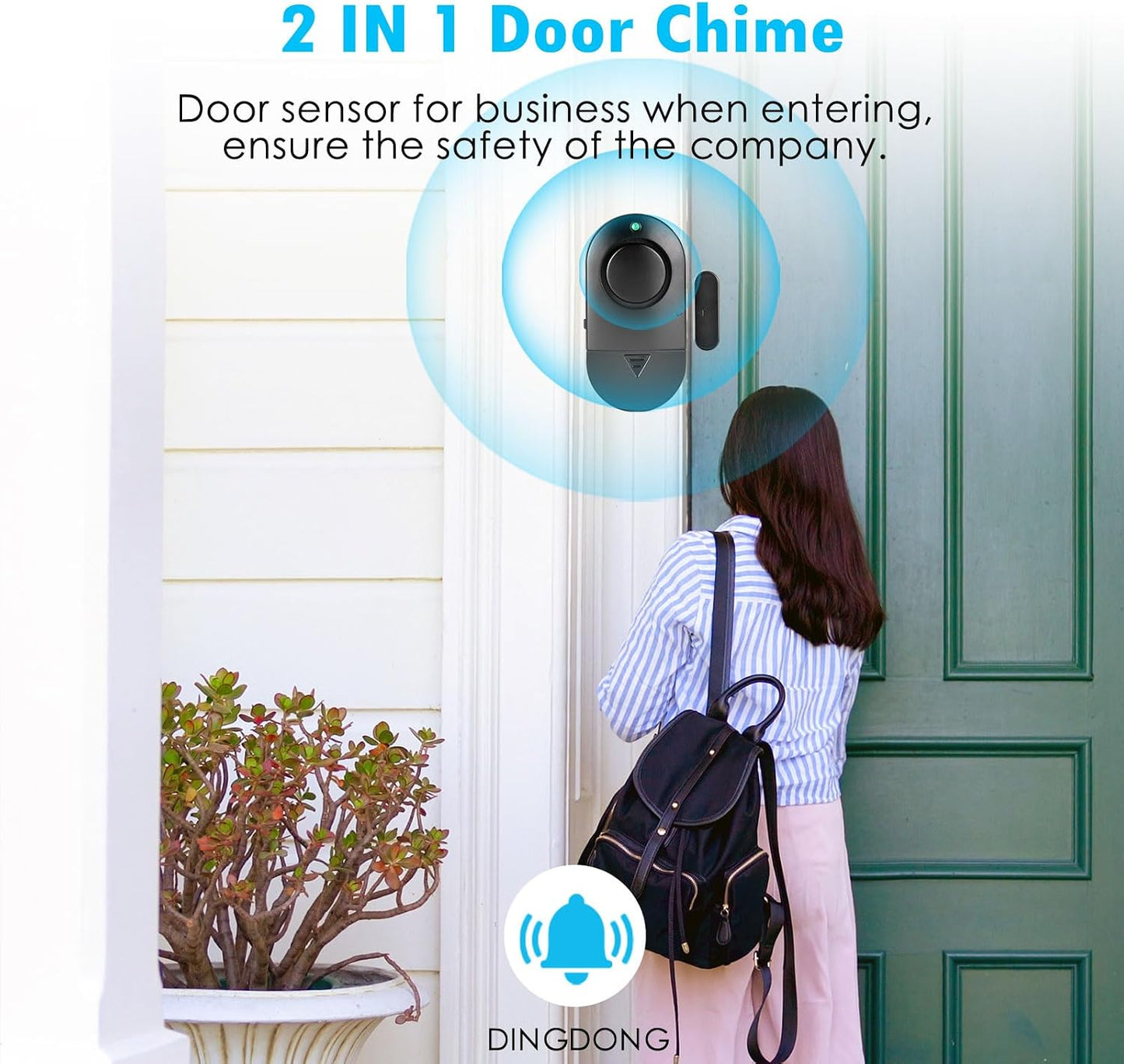 Door Window Alarm, Toeeson 120DB Pool Alarms for Kids Safety, Window Alarms for Home Security(6 Pack)