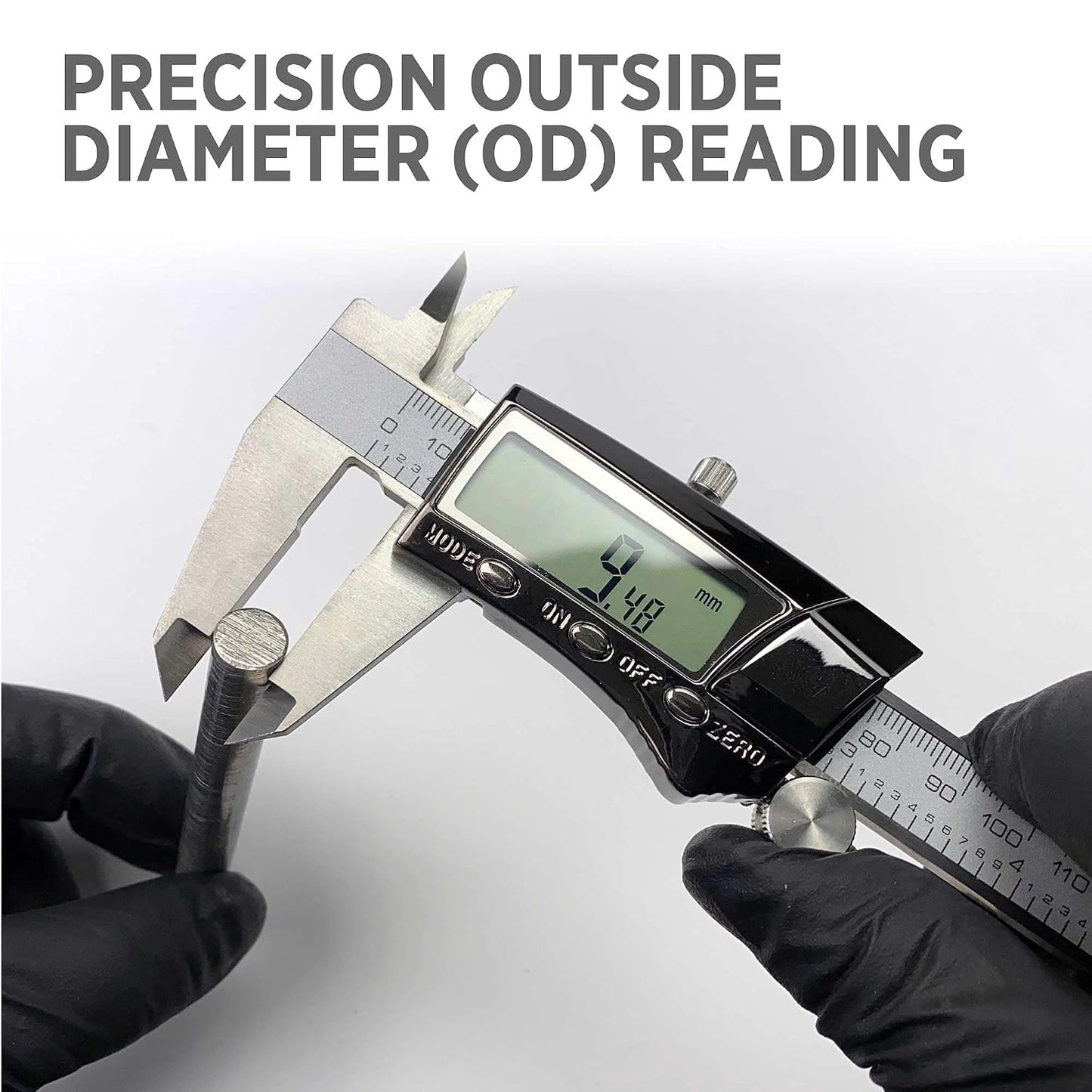 General Tools Digital Caliper #147-6" Precision Measuring Tool - Stainless Steel Ruler