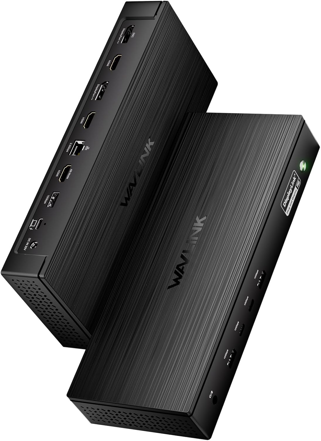 WAVLINK Pro Docking Station 5 Monitors, Up to Five 4K Displays for Mac(M1-5, Neo) & Windows, DisplayLink Dock with PD100W, 2X DP 1.4(120Hz), 2X HDMI, Alt HDMI, 2.5Gbps Ethernet, Driver Required DL7400