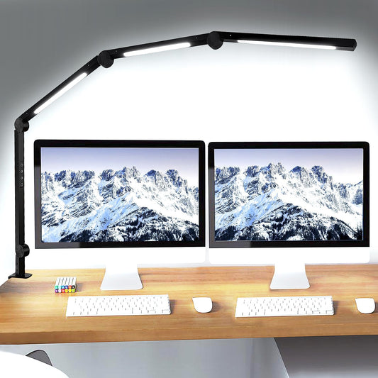 LED Desk Lamp with Clamp &amp; Flexible Arm