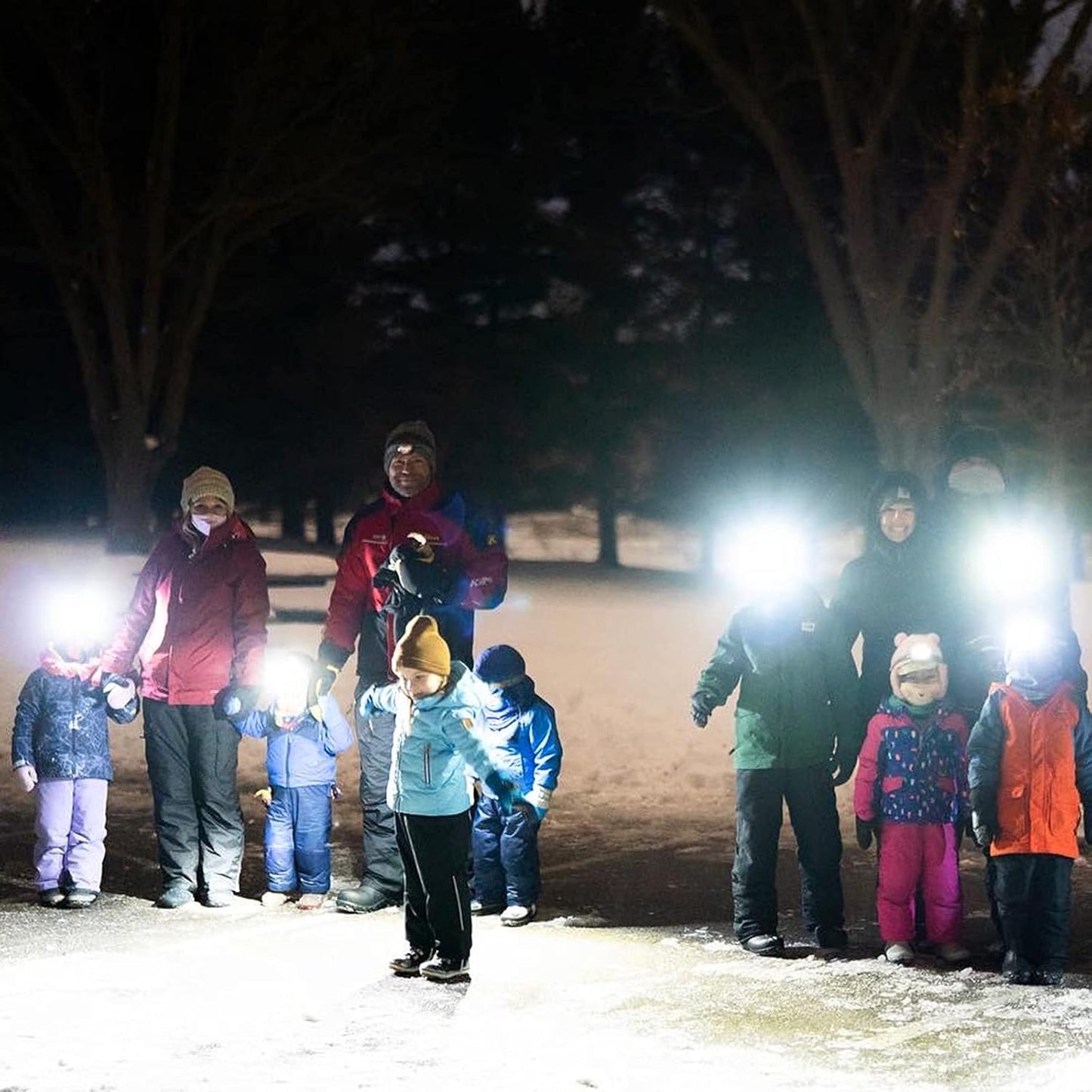 EverBrite 5 Pack LED Headlamp, 4 Lighting Modes with Pivoting Light Head | Batteries Included, IPX4 Water Resistant, Adjustable Headband, Battery Powered, Ideal for Camping, Running, Hiking, Emergency