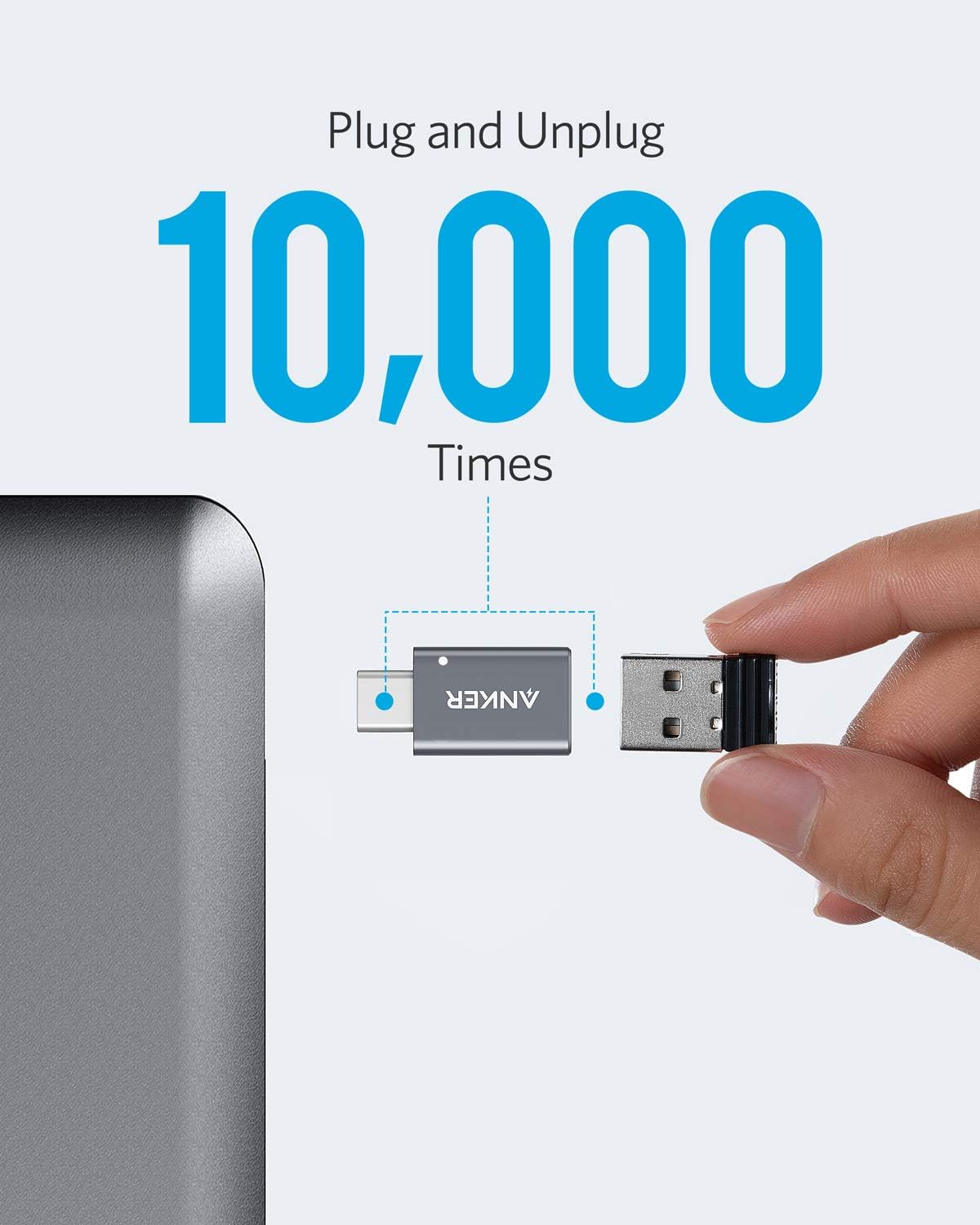 Anker USB C Adapter (2 Pack), USB C to USB Adapter High-Speed Data Transfer | for MacBook Pro 2020, iPad Pro 2020, Samsung Notebook 9, Dell XPS and More Type C Devices