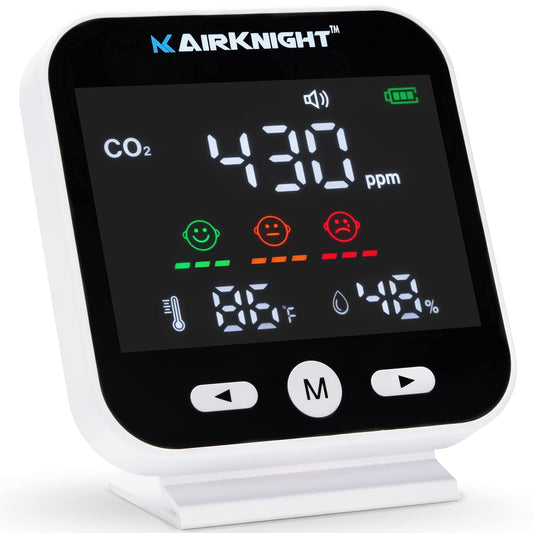 CO2 Monitor Indoor with Bonus Humidity & Temperature Readings | Carbon Dioxide Meter, Homebrewing - Carbon Dioxide Detector, Portable CO2 Detector, CO2 Meter Indoor, CO2 Sensor