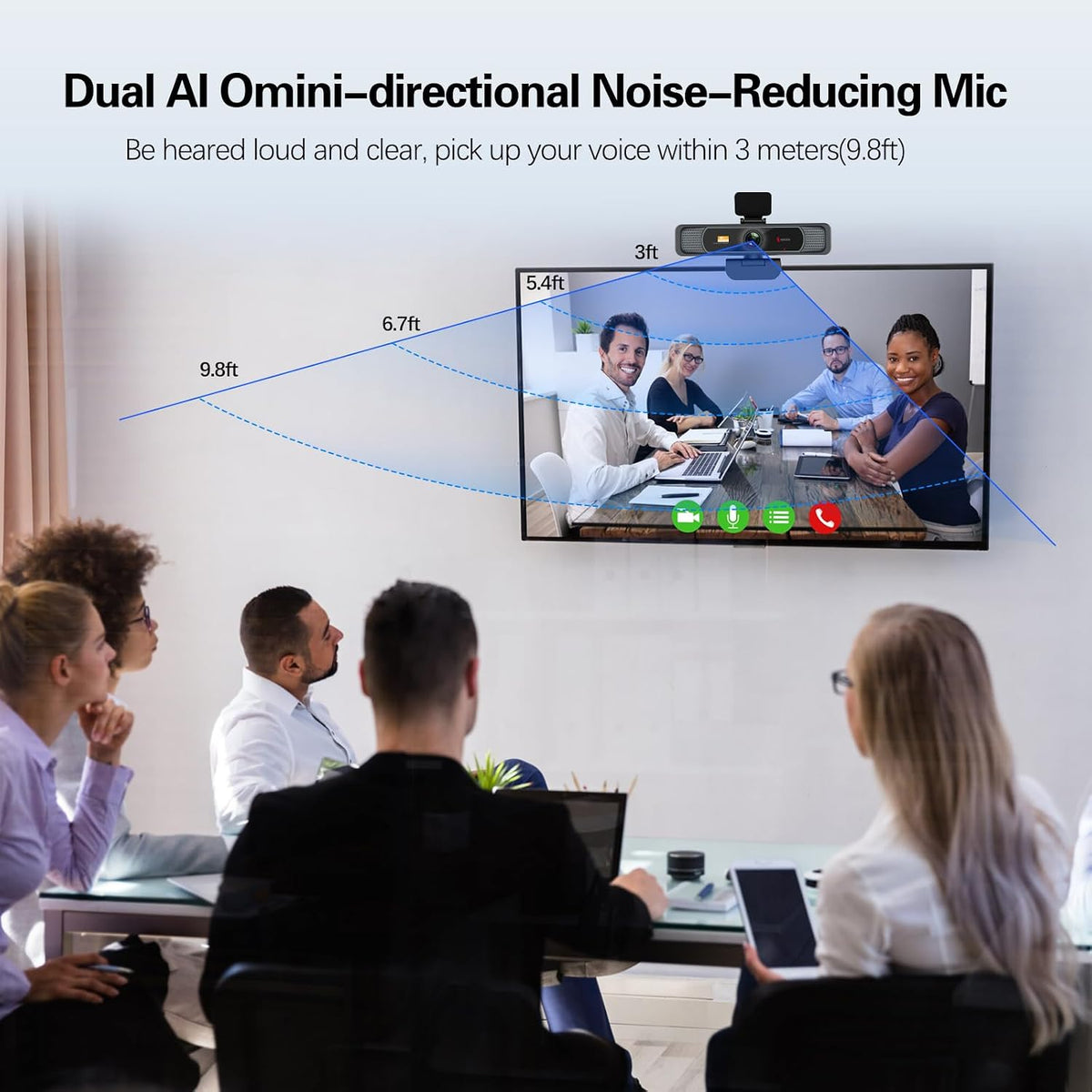 Angetube Wide Angle 4K Webcam for PC, 120° FOV Video Conference Web Camera | PDAF Autofocus, 2 Noise-Cancelling Mics, 1080P@60FPS, Auto Light Correction, USB-A/C, Privacy Cover, for Mac Laptop Desktop