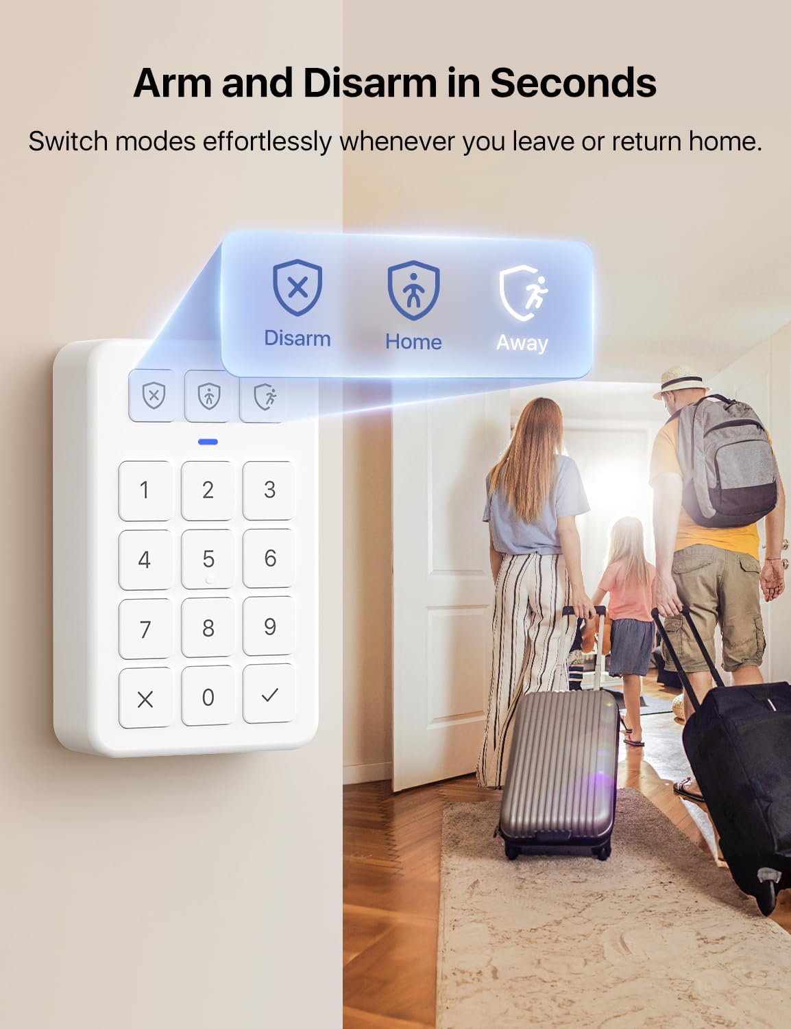 X-Sense Smart Door Sensor, Security Kit AS05/AS08 Accessory with Replaceable Battery, Compatible with Alexa, for Various Doors and Windows for Homes, Offices, Requires SBS50 Base Station, SDS0A