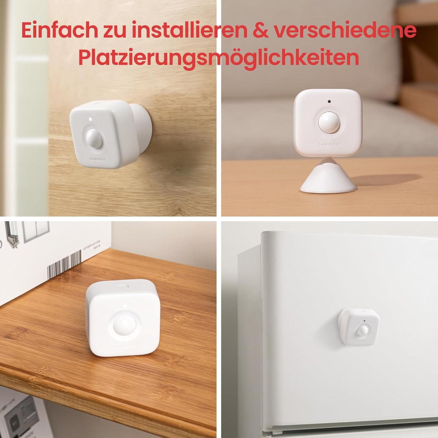 SwitchBot Smart Motion Door Sensor - Wireless Home Security System, PIR Motion Detector Alert, Add SwitchBot Hub to Make it Compatible with Alexa