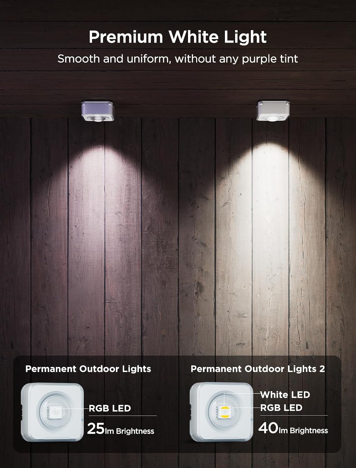 Govee Permanent Outdoor Lights 2, 100ft RGBIC Outdoor Lights with 16 Million Colors, IP67 Waterproof, 100 Scene Modes for Outdoor & Patio Area, Works with Alexa, Google Assistant, White