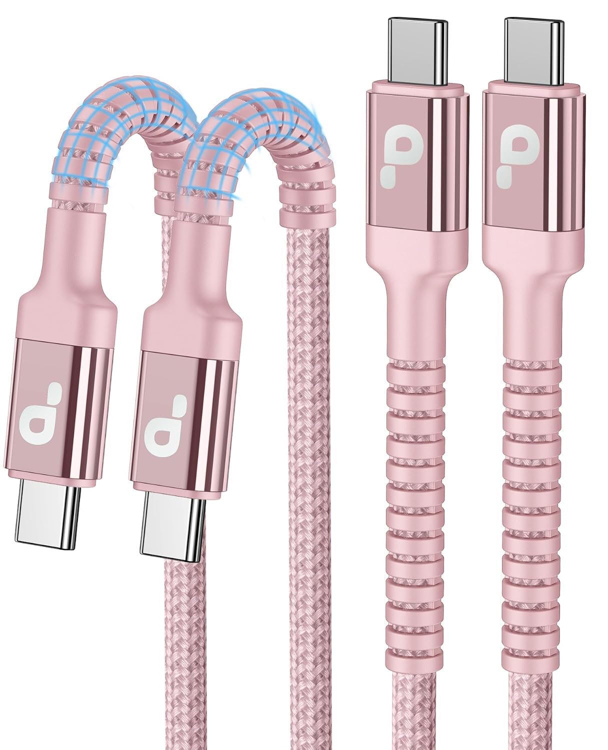 USB to USB C Cable 3A Fast Charging, USB A to USB C Cord [2 Pack, 6FT] | Upgraded Extra Durable Braided USBC Cable Compatible with iPhone 17 16 15 Pro Max, Samsung Galaxy S26 S10 and More-Grey
