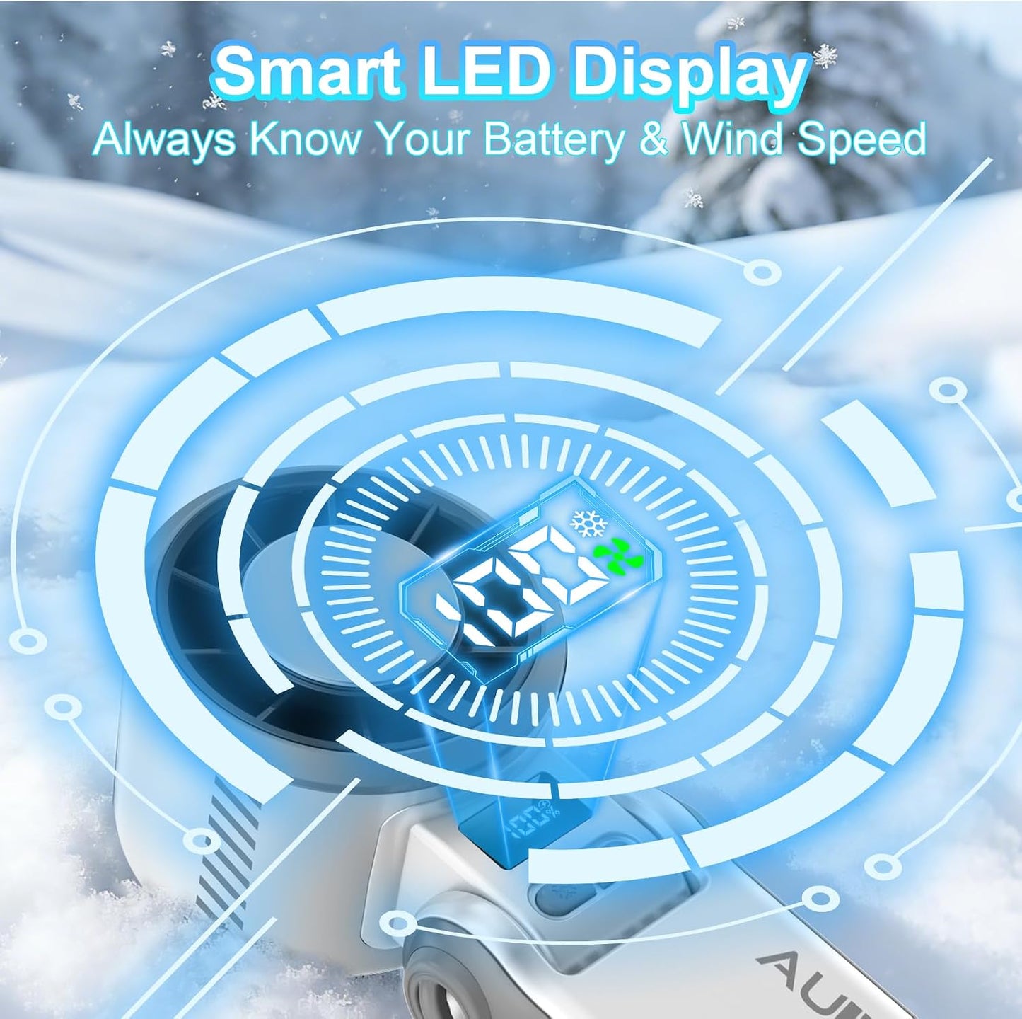 Portable Handheld Turbo Fan - [With Ice Cooling] 100 Speed Mini Personal Fan with Strong Airflow,Foldable 3 in 1 Rechargeable Hand Fans for Travel/Outdoor/Camping/Home/Office, White