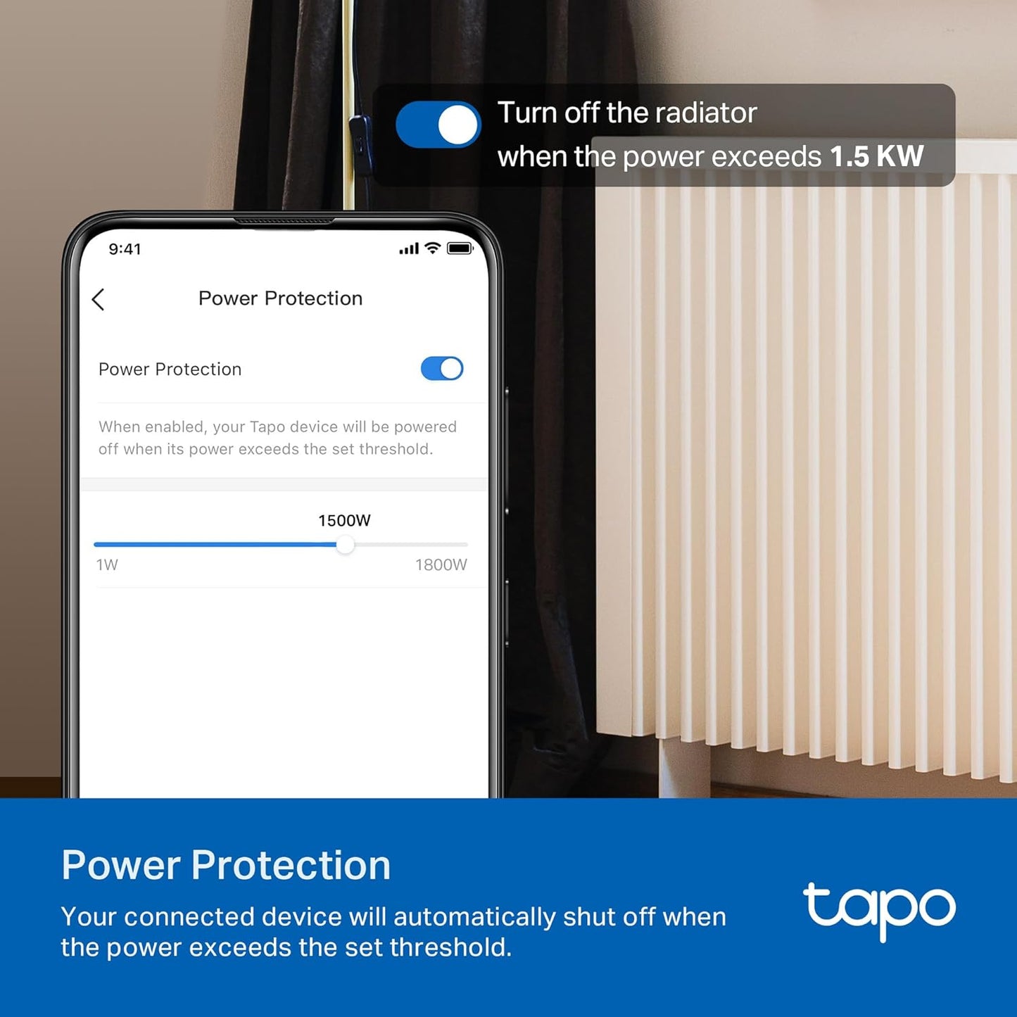 TP-Link 𝗧𝗮𝗽𝗼 Smart Plug Wi-Fi Mini, Energy Monitoring, Compatible with Alexa & Google Home & Samsung SmartThings, Timer, 15A/1800W Max, ETL Certified, 2.4G Wi-Fi Only, Tapo P115(4-Pack)