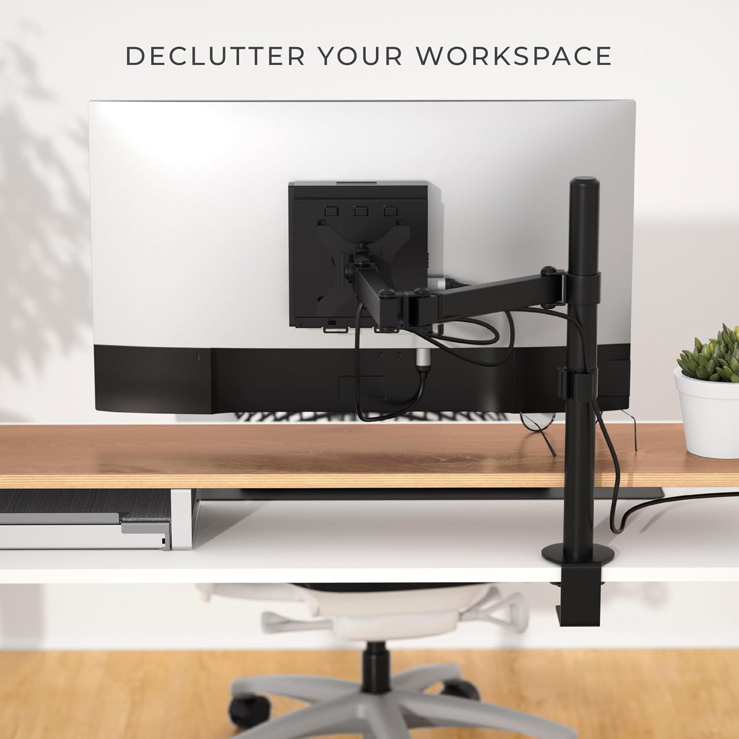 HumanCentric Dual VESA Mount for Dell OptiPlex Micro, Monitor Arm Support | 100x100mm VESA Compatible, Wall Mount & Monitor Arm Support, Power Supply Holder Sold Separately. Part no 101-2110
