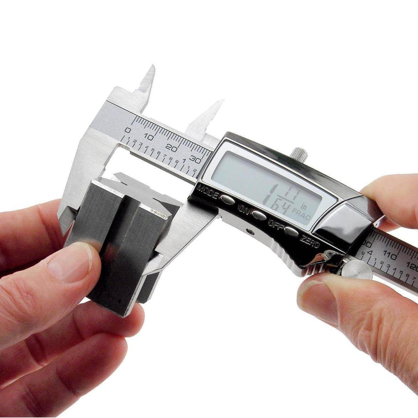 General Tools Digital Caliper #147-6" Precision Measuring Tool - Stainless Steel Ruler