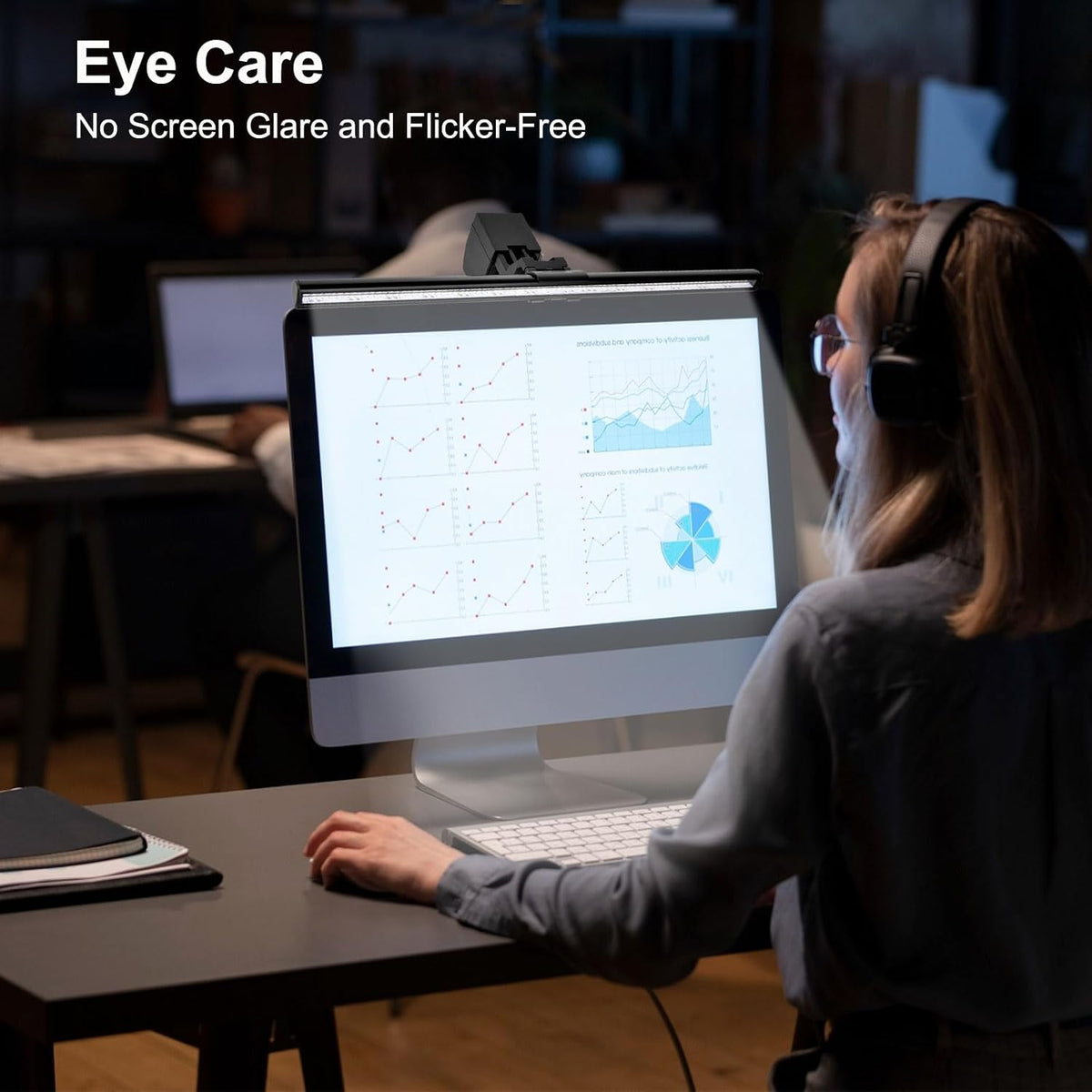 40cm Computer Monitor Lamp, No Screen Glare Light Bar Eye Caring USB Lamp