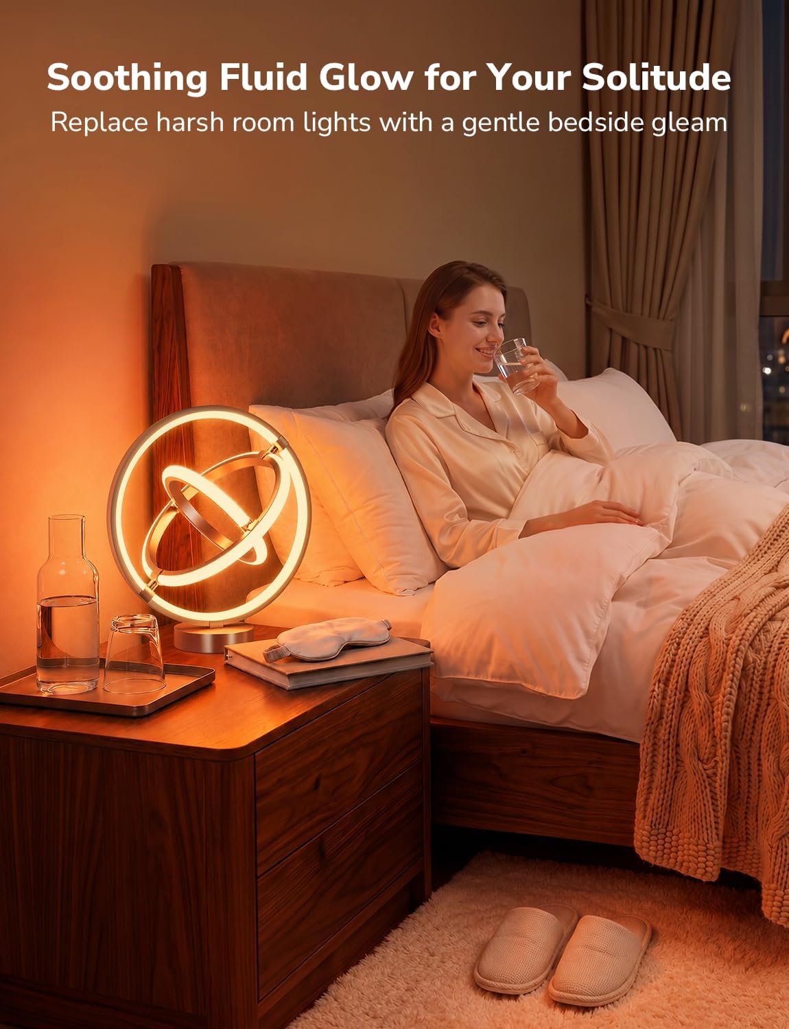 Lepro TB1 AI Smart Table Lamp, RGB+IC Addressable Color Changing Desk Light Alexa Google Home Enable, Music Sync, DIY Endless Scenes, APP Control Cool LED Lamp for Room Decor Ambient Lighting, 2.4 GHz